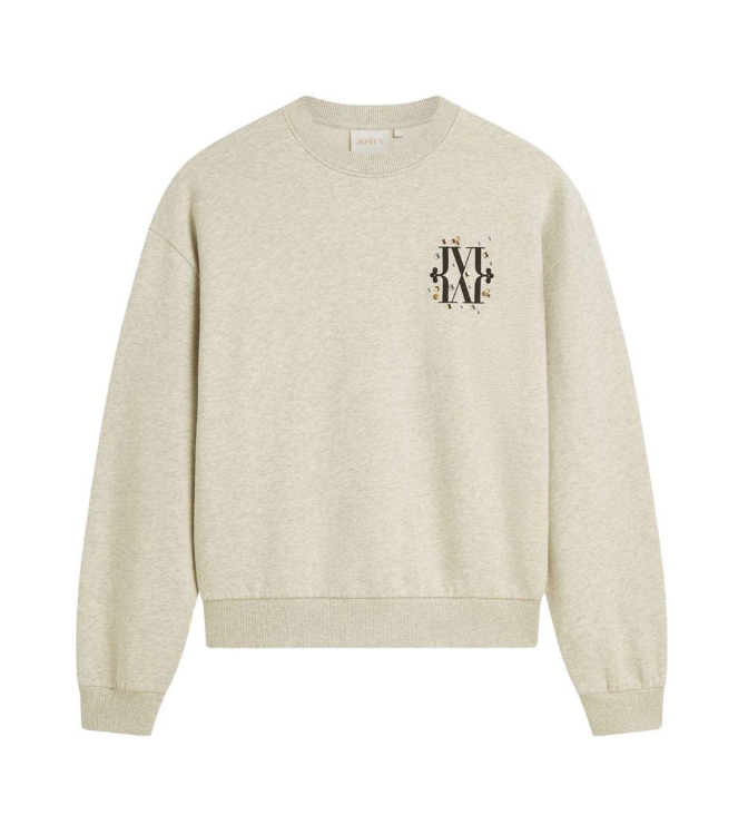 Josh V NAOMI relaxed fit sweater 796 salt melange