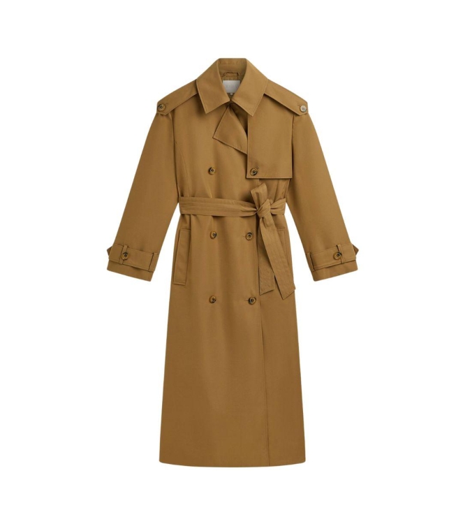 Josh V ROCCO oversized trench coat 608 mid brown