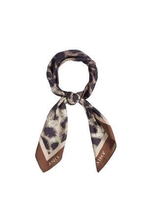 Josh V CYRIL leopard-print scarf 604 leopard brown