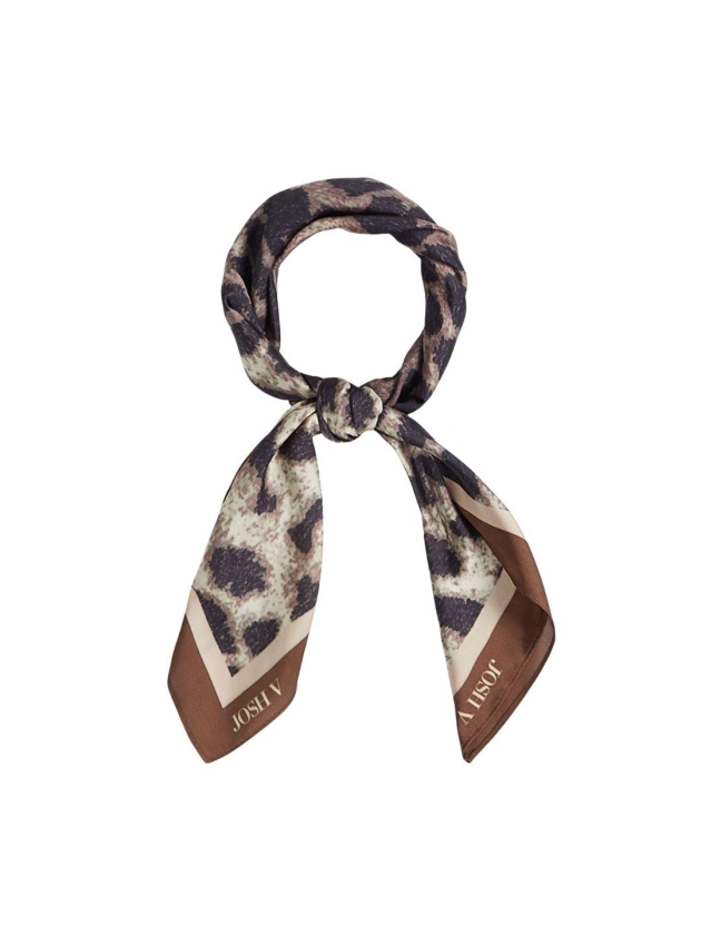 Josh V CYRIL leopard-print scarf 604 leopard brown