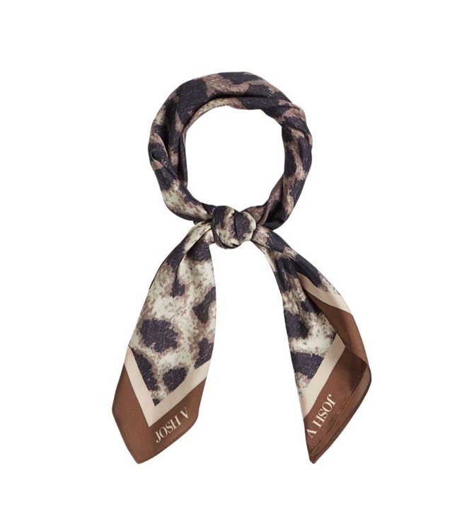 Josh V CYRIL leopard-print scarf 604 leopard brown