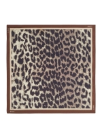 Josh V CYRIL leopard-print scarf 604 leopard brown