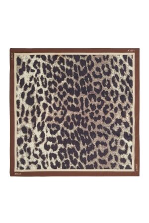 Josh V CYRIL leopard-print scarf 604 leopard brown