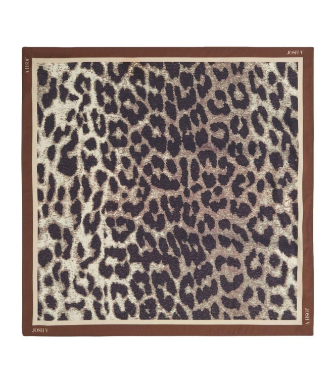 Josh V CYRIL leopard-print scarf 604 leopard brown