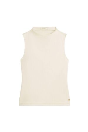 Josh V BIBI slim fit top 422 creme white