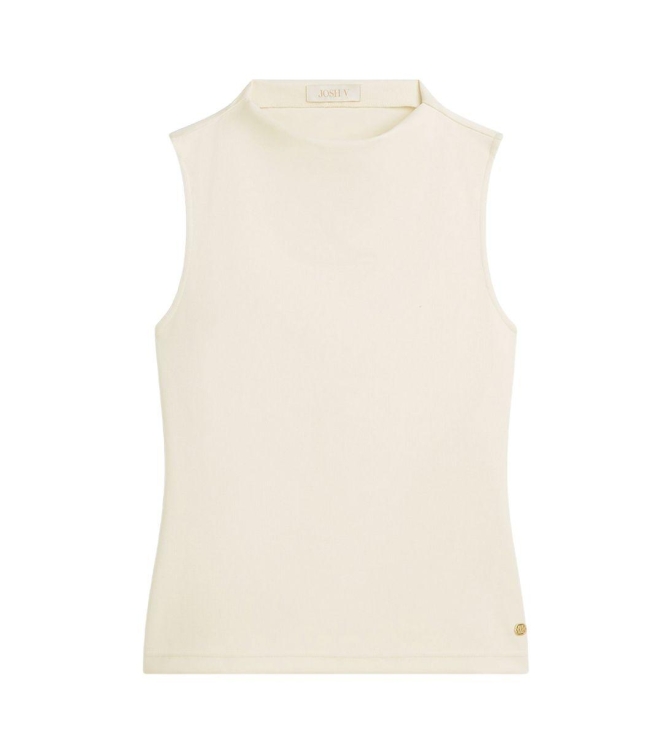 Josh V BIBI slim fit top 422 creme white