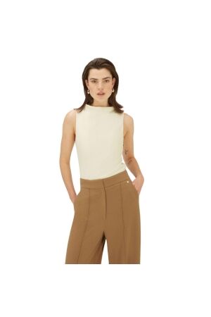 Josh V BIBI slim fit top 422 creme white