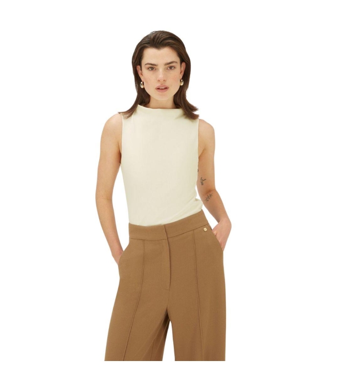 Josh V BIBI slim fit top 422 creme white