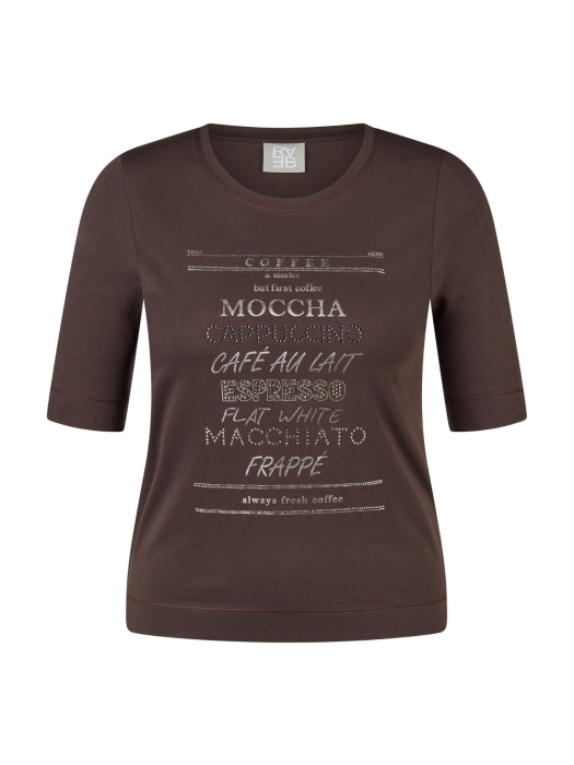 Rabe T-SHIRT 7694 mokka
