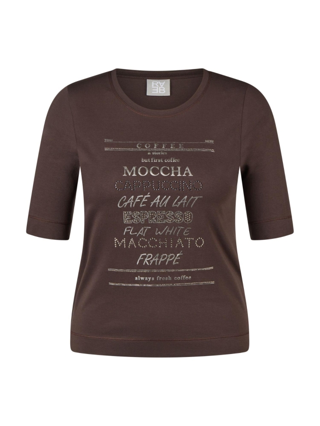 Rabe T-SHIRT 7694 mokka