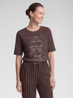 Rabe T-SHIRT 7694 mokka