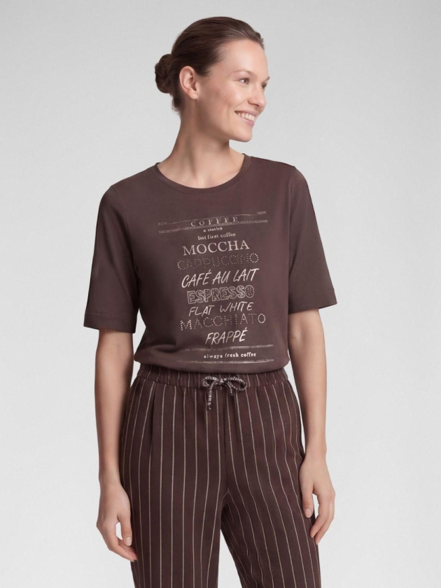 Rabe T-SHIRT 7694 mokka