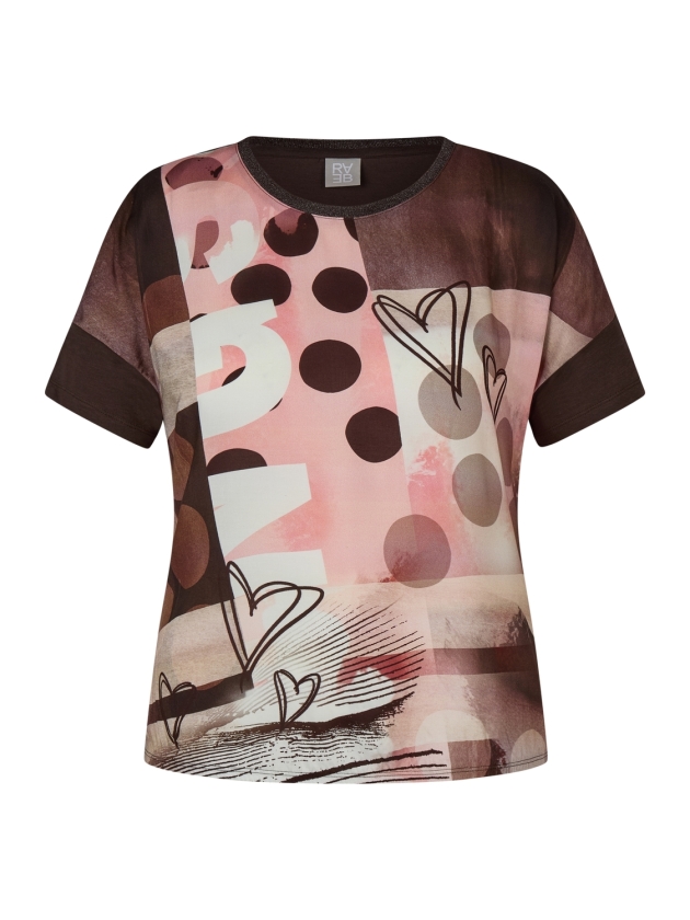 Rabe T-SHIRT 7694 Mokka