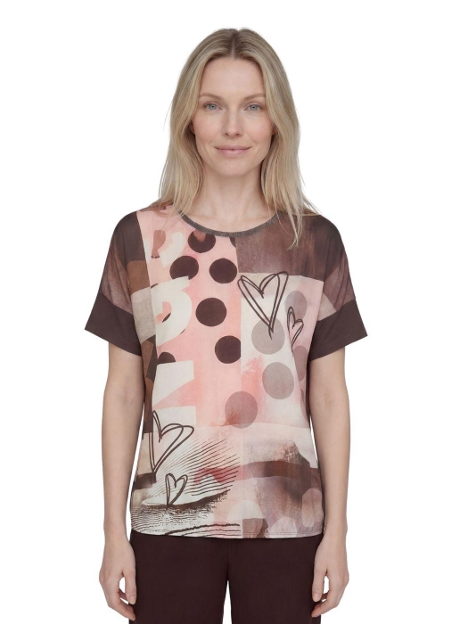 Rabe T-SHIRT 7694 Mokka
