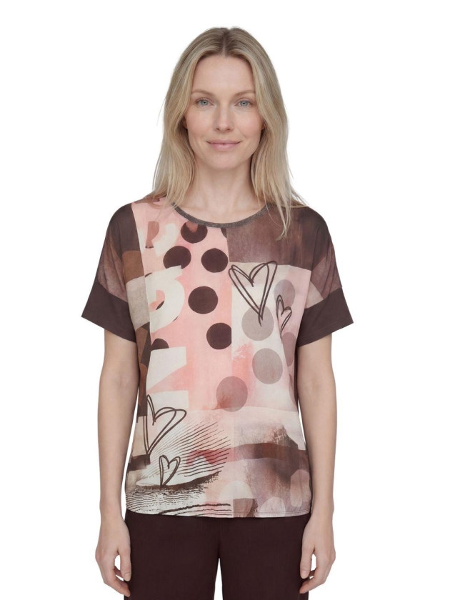 Rabe T-SHIRT 7694 Mokka