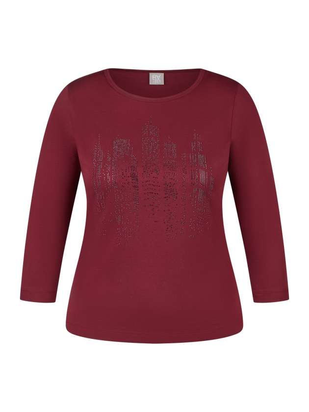 Rabe T-SHIRT 7264 Merlot