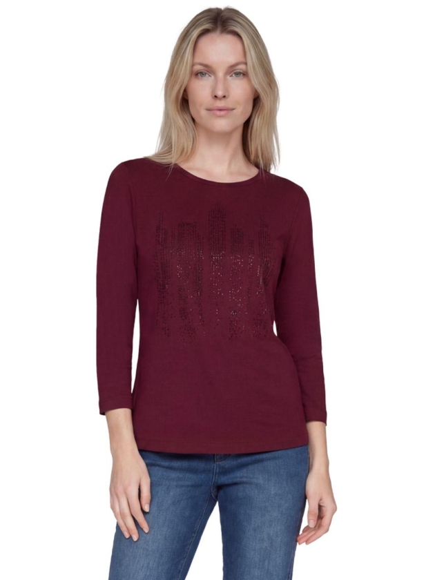 Rabe T-SHIRT 7264 Merlot
