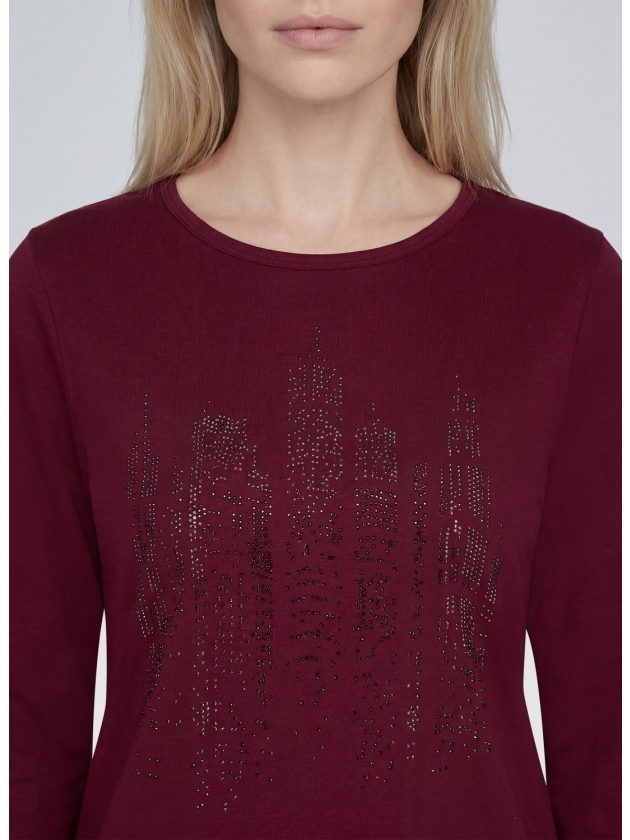 Rabe T-SHIRT 7264 Merlot