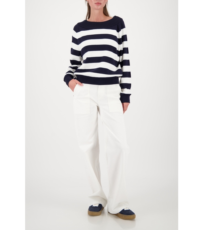 Monari Pullover 756 Marine ringel