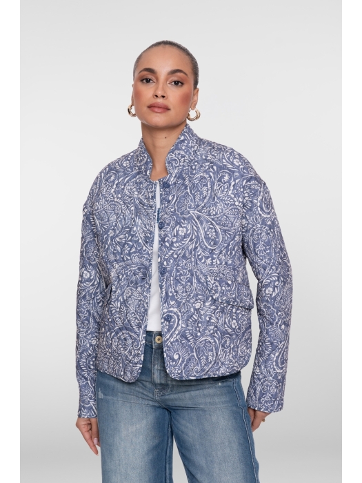 Geisha Jacket stepped printed 625 Blue
