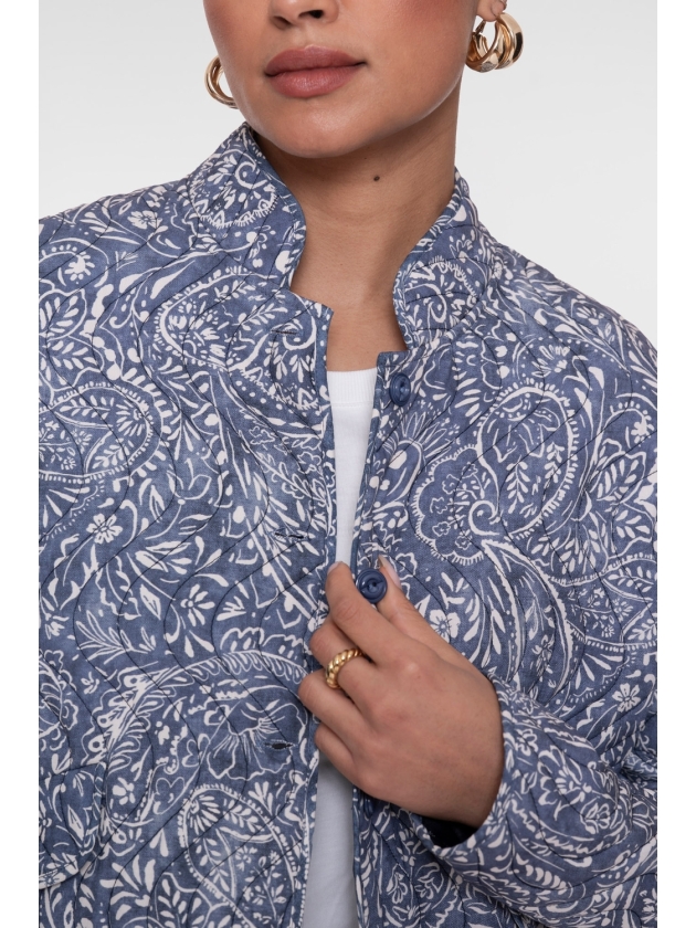 Geisha Jacket stepped printed 625 Blue