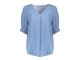Geisha Top lyocell denim 827 Mid blue denim