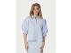 Neo Noir Etta Stripe Stone Shirt Light Blue