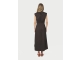Neo Noir Irena Poplin Dress Chocolate Brown