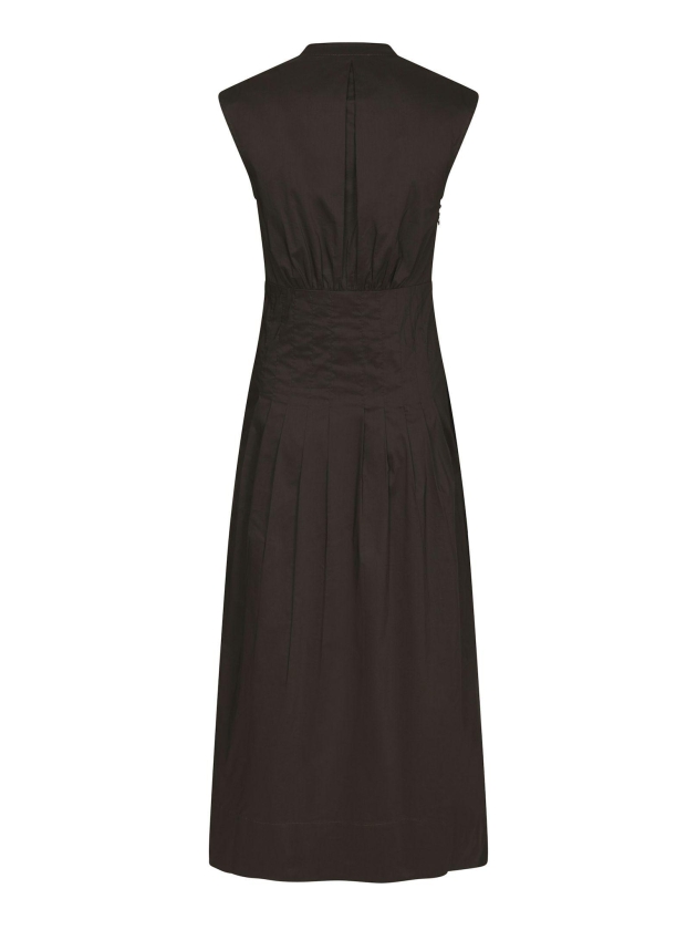 Neo Noir Irena Poplin Dress Chocolate Brown