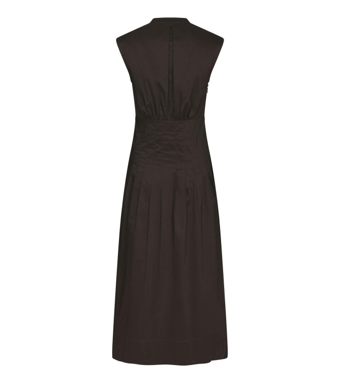 Neo Noir Irena Poplin Dress Chocolate Brown