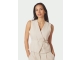 Neo Noir Samara Ramie Waistcoat Natural