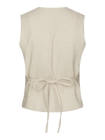 Neo Noir Samara Ramie Waistcoat Natural