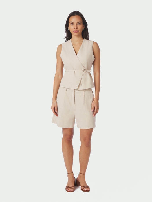 Neo Noir Sega Ramie Shorts Natural