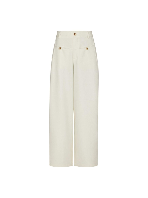 Neo Noir Massie Structure Pants Off White