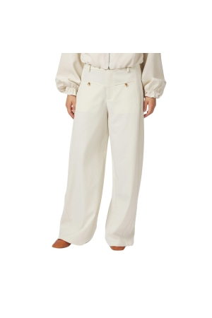 Neo Noir Massie Structure Pants Off White