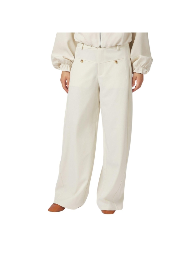 Neo Noir Massie Structure Pants Off White