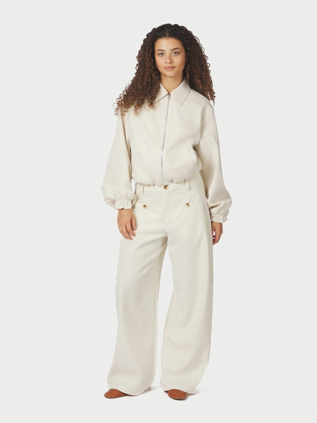 Neo Noir Massie Structure Pants Off White