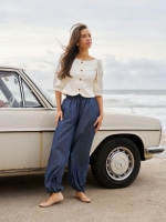 Neo Noir Roxane Balloon Denim Pants Blue
