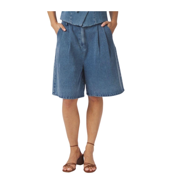 Neo Noir Rosel Denim Shorts Blue