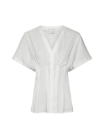 Neo Noir Adamma Poplin Blouse White