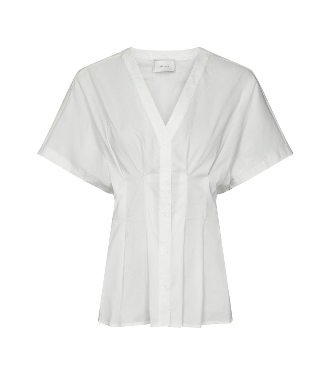 Neo Noir Adamma Poplin Blouse White