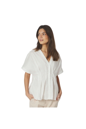 Neo Noir Adamma Poplin Blouse White