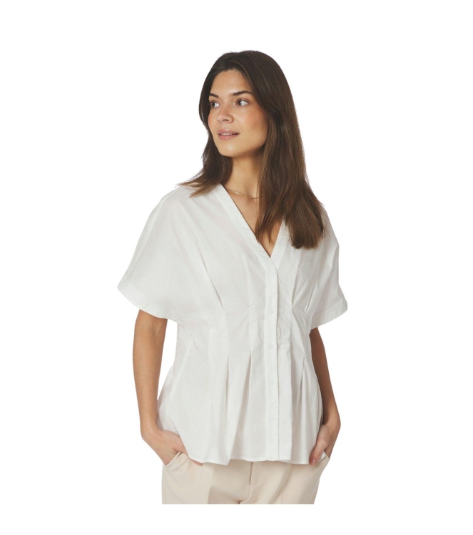 Neo Noir Adamma Poplin Blouse White