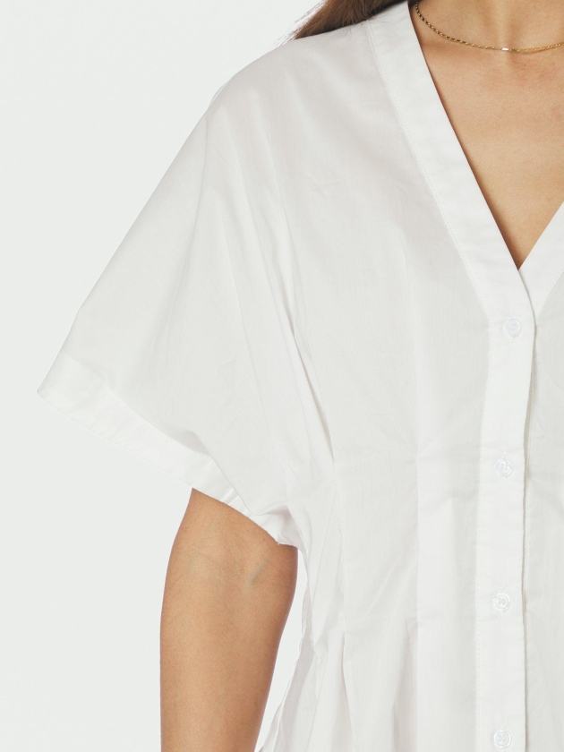 Neo Noir Adamma Poplin Blouse White