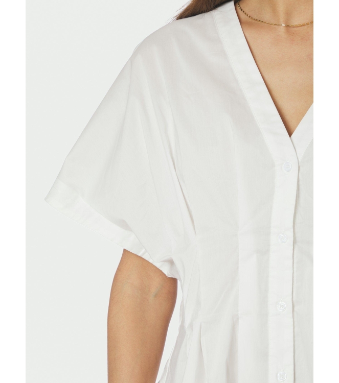 Neo Noir Adamma Poplin Blouse White