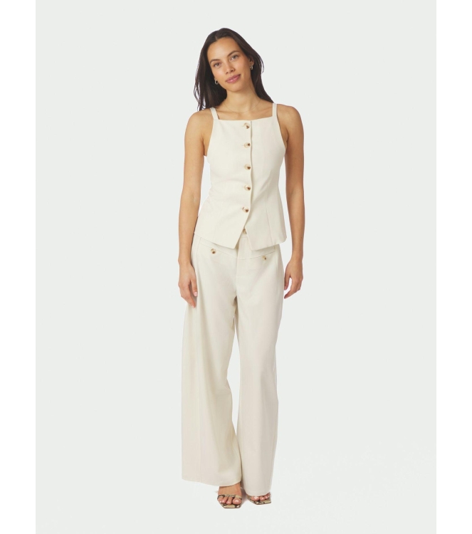 Neo Noir Kylie Structure waistcoat Off White