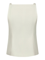 Neo Noir Kylie Structure waistcoat Off White