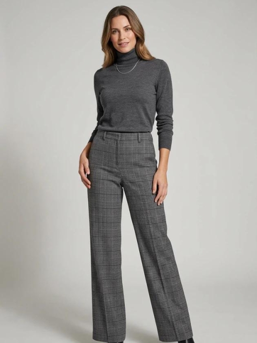 Gardeur Hose Wide leg Feminine 1093 Hellgrau