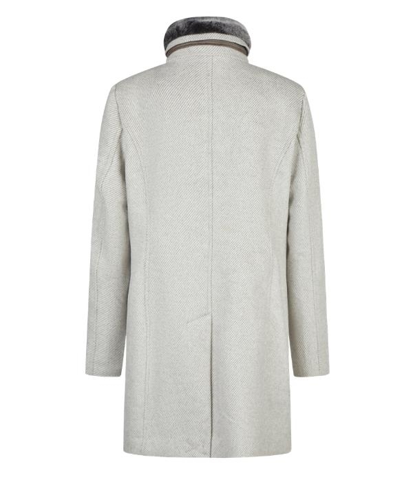 Lebek Jacke(Wolle)mit Pelz 920 Grey
