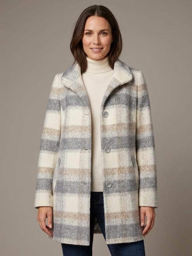 Lebek Jacke(Wolle) 920 Silver grey/beige/ecru